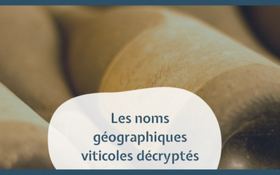 Les noms géographiques viticoles décryptés